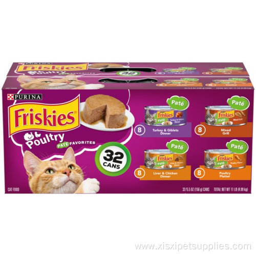 Friskies Pate Wet Cat Food Variety Pack Poultry